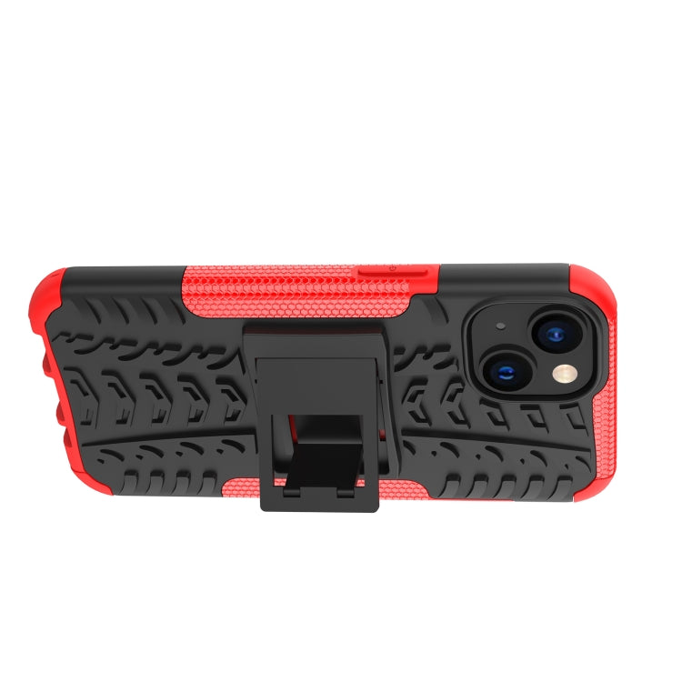 Tire Texture TPU & PC Phone Case with Ring Holder – iPhone 14 / 14 Plus / 14 Pro