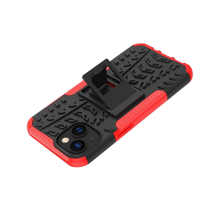 Tire Texture TPU & PC Phone Case with Ring Holder – iPhone 14 / 14 Plus / 14 Pro