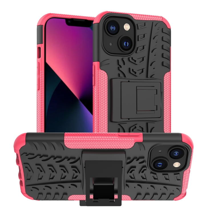 Tire Texture TPU & PC Phone Case with Ring Holder – iPhone 14 / 14 Plus / 14 Pro