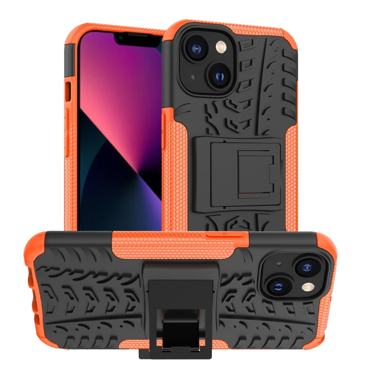 Tire Texture TPU & PC Phone Case with Ring Holder – iPhone 14 / 14 Plus / 14 Pro