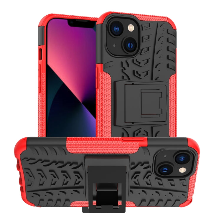 Tire Texture TPU & PC Phone Case with Ring Holder – iPhone 14 / 14 Plus / 14 Pro