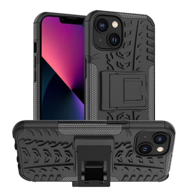 Tire Texture TPU & PC Phone Case with Ring Holder – iPhone 14 / 14 Plus / 14 Pro