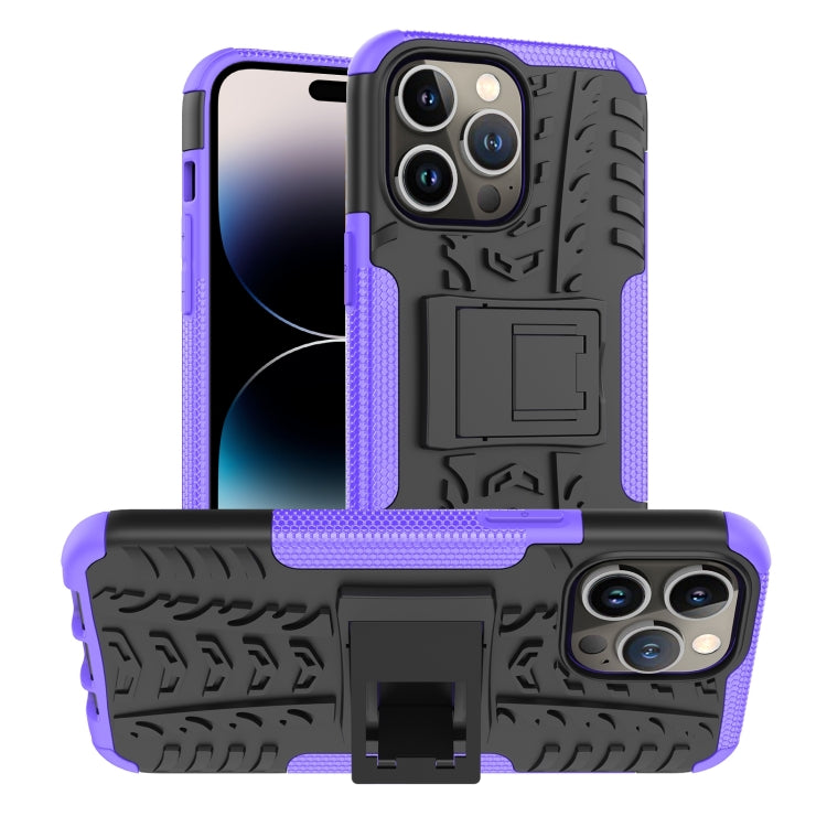 Tire Texture TPU & PC Phone Case with Ring Holder – iPhone 14 / 14 Plus / 14 Pro