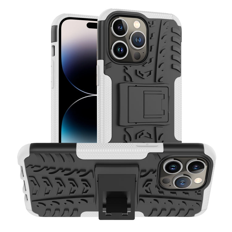 Tire Texture TPU & PC Phone Case with Ring Holder – iPhone 14 / 14 Plus / 14 Pro