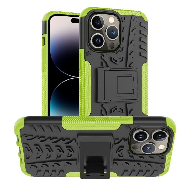 Tire Texture TPU & PC Phone Case with Ring Holder – iPhone 14 / 14 Plus / 14 Pro