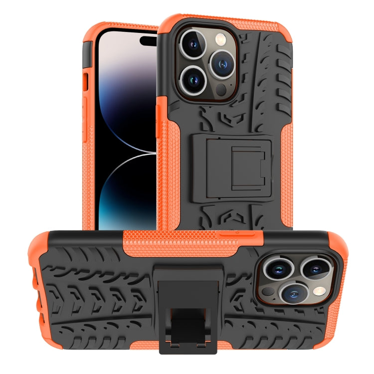 Tire Texture TPU & PC Phone Case with Ring Holder – iPhone 14 / 14 Plus / 14 Pro