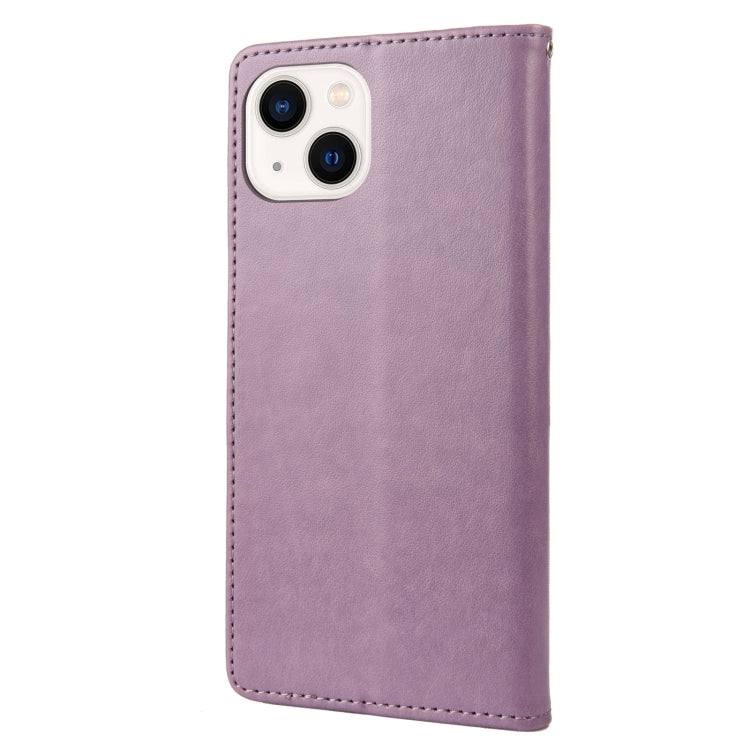 Schmetterlingsblumenmuster Flip-Leder-Handyhülle, für iPhone 14, für iPhone 14 Plus, für iPhone 14 Pro