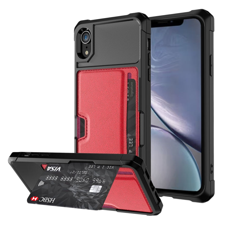 ZM02 Card Slot Wallet Phone Case – Compatible with iPhone SE 2022/2020, 8, 7, XS, XR, XS Max, 11, 11 Pro, 11 Pro Max