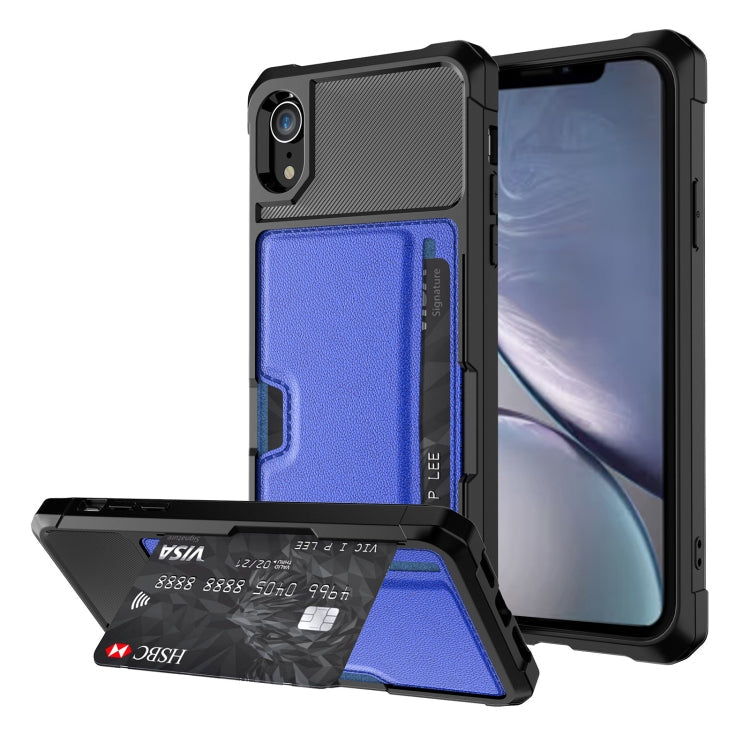 ZM02 Card Slot Wallet Phone Case – Compatible with iPhone SE 2022/2020, 8, 7, XS, XR, XS Max, 11, 11 Pro, 11 Pro Max