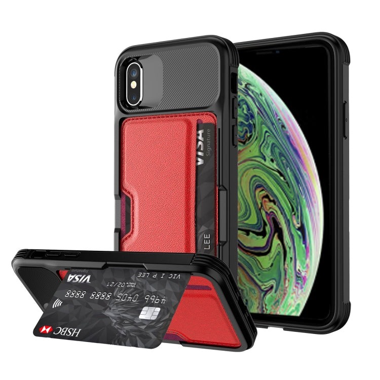 ZM02 Card Slot Wallet Phone Case – Compatible with iPhone SE 2022/2020, 8, 7, XS, XR, XS Max, 11, 11 Pro, 11 Pro Max