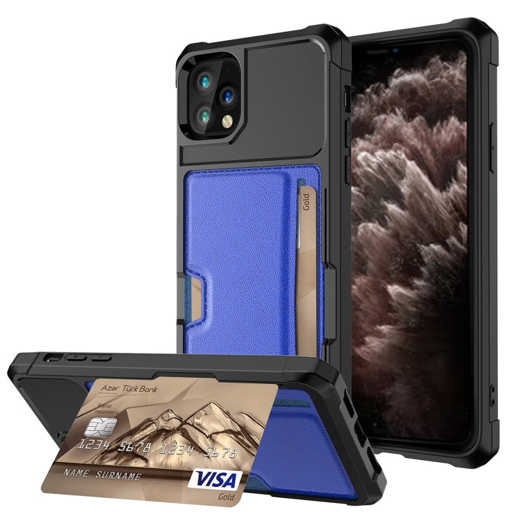 ZM02 Card Slot Wallet Phone Case – Compatible with iPhone SE 2022/2020, 8, 7, XS, XR, XS Max, 11, 11 Pro, 11 Pro Max