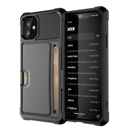 Funda de Teléfono ZM02 con Ranura para Tarjetas, Para iPhone 12, Para iPhone 12 mini, Para iPhone 12 Pro, Para iPhone 12 Pro Max, Para iPhone 13, Para iPhone 13 mini, Para iPhone 13 Pro, Para iPhone 13 Pro Max