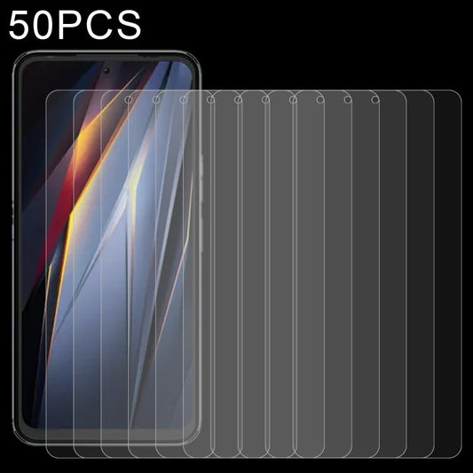 50-Pack Tempered Glass Screen Protectors | 9H Hardness | 0.26mm | Multi-Device