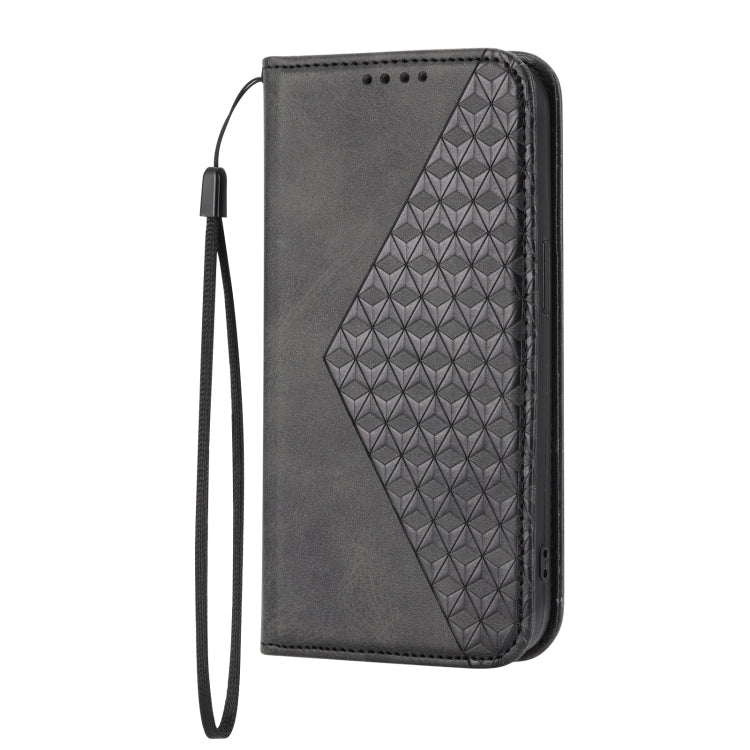 Handyhülle aus Leder mit Würfelgitter-Kalbstextur und Magnetverschluss, für iPhone 12 mini, für iPhone 12 / 12 Pro, für iPhone 12 Pro Max, für iPhone 11