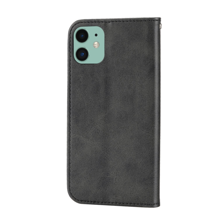 Handyhülle aus Leder mit Würfelgitter-Kalbstextur und Magnetverschluss, für iPhone 12 mini, für iPhone 12 / 12 Pro, für iPhone 12 Pro Max, für iPhone 11