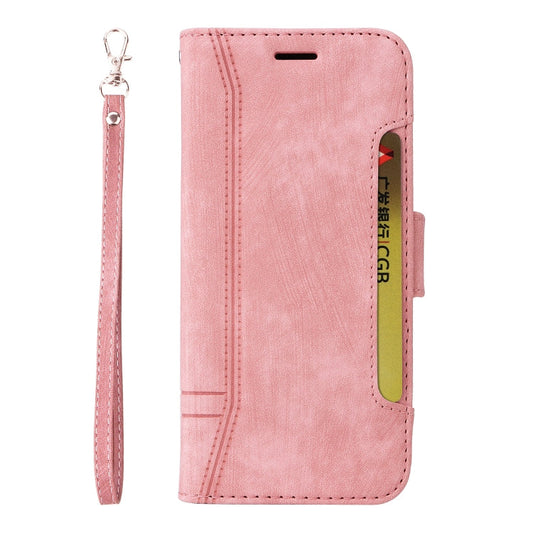 BETOPNICE Dual-Side Buckle Leather Wallet Phone Case with Kickstand & Wrist Strap