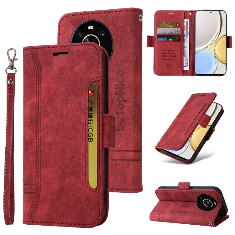 BETOPNICE Dual-Side Schnallen-Lederhülle, für Honor X9 4G / 5G / Honor X30, für Motorola Moto E20 / E30 / E40, für Xiaomi Redmi Note 11E 5G, für Xiaomi 11T / 11T Pro