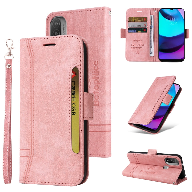 BETOPNICE Dual-Side Schnallen-Lederhülle, für Honor X9 4G / 5G / Honor X30, für Motorola Moto E20 / E30 / E40, für Xiaomi Redmi Note 11E 5G, für Xiaomi 11T / 11T Pro