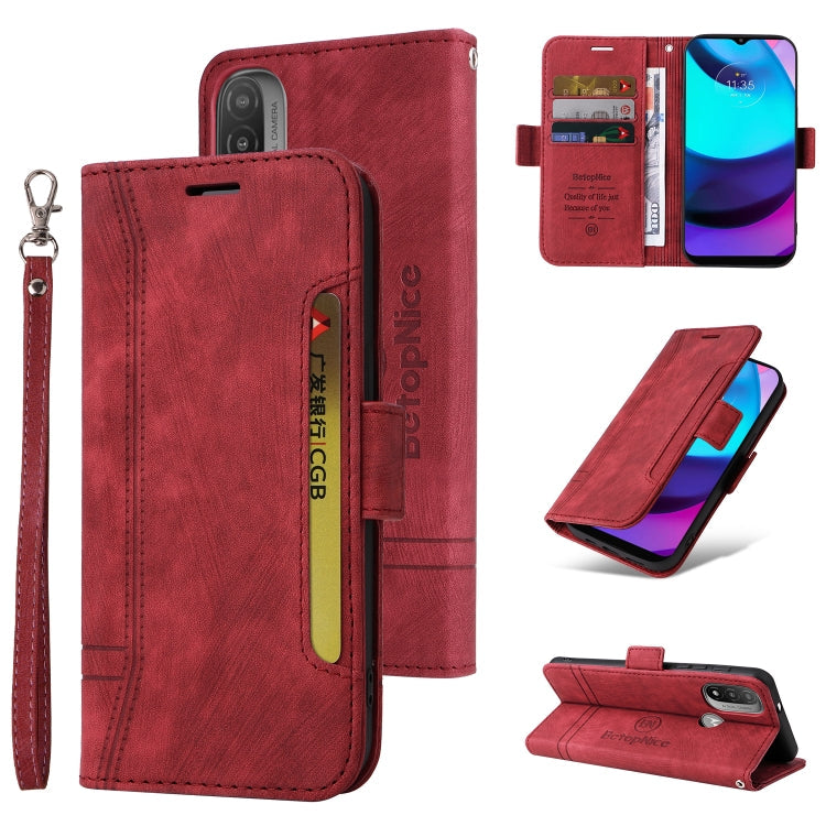 BETOPNICE Dual-Side Schnallen-Lederhülle, für Honor X9 4G / 5G / Honor X30, für Motorola Moto E20 / E30 / E40, für Xiaomi Redmi Note 11E 5G, für Xiaomi 11T / 11T Pro