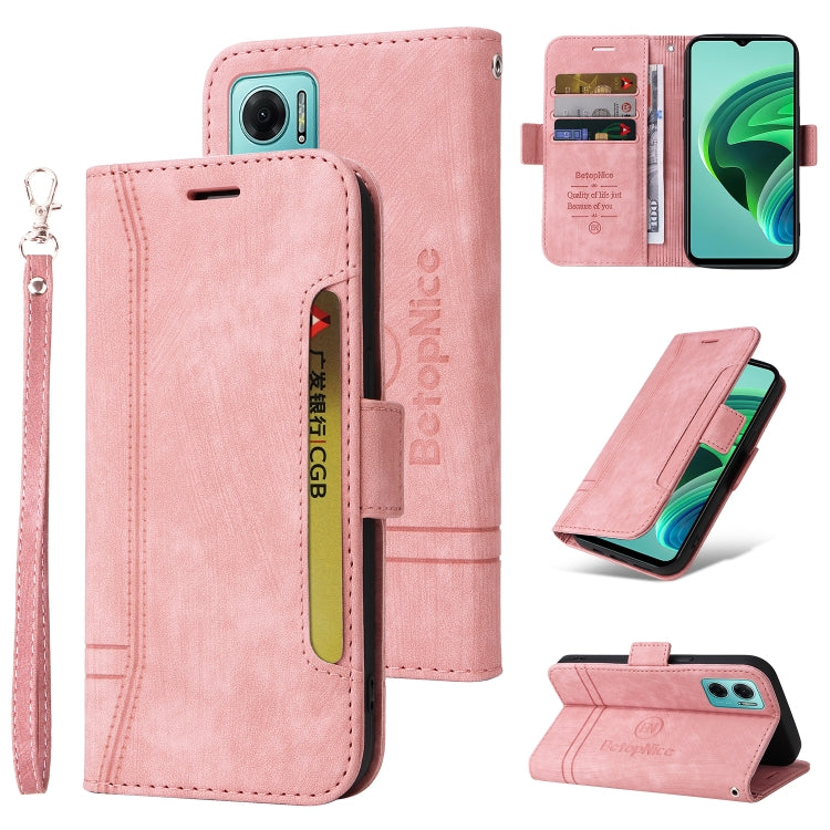BETOPNICE Dual-Side Schnallen-Lederhülle, für Honor X9 4G / 5G / Honor X30, für Motorola Moto E20 / E30 / E40, für Xiaomi Redmi Note 11E 5G, für Xiaomi 11T / 11T Pro