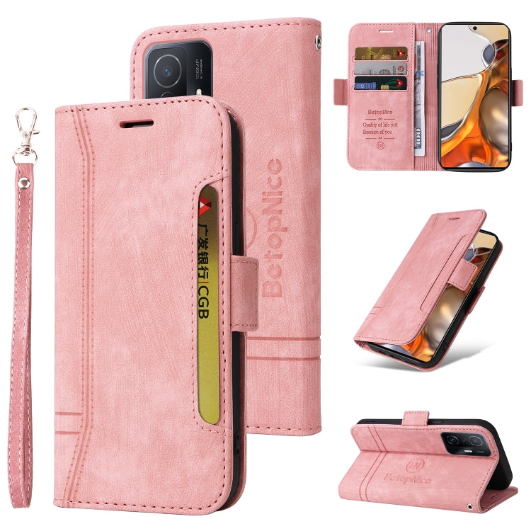 BETOPNICE Dual-Side Schnallen-Lederhülle, für Honor X9 4G / 5G / Honor X30, für Motorola Moto E20 / E30 / E40, für Xiaomi Redmi Note 11E 5G, für Xiaomi 11T / 11T Pro