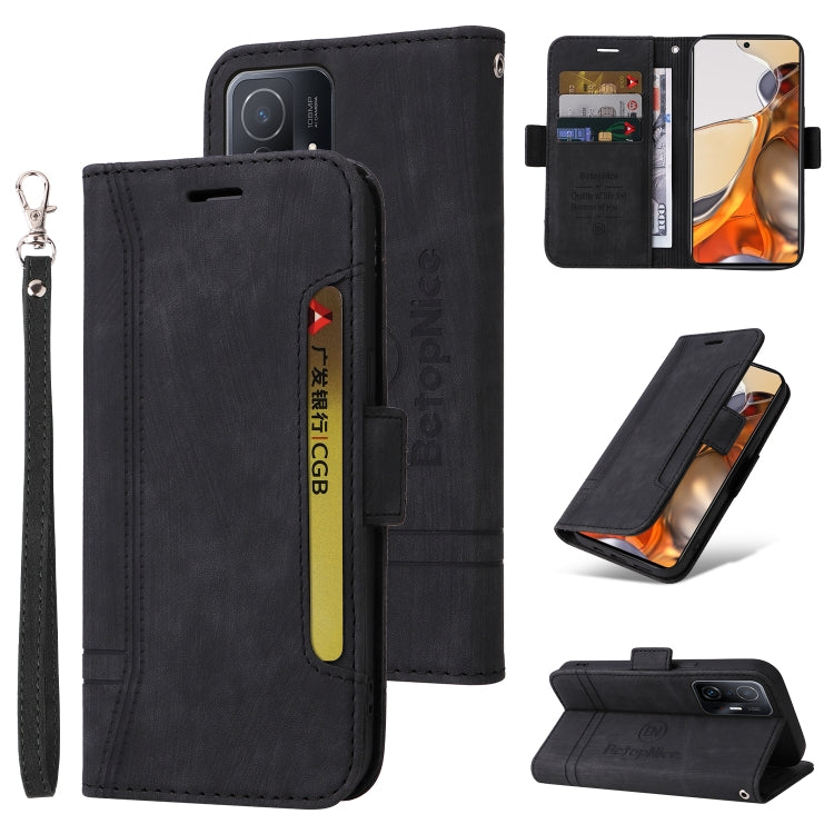 BETOPNICE Dual-Side Schnallen-Lederhülle, für Honor X9 4G / 5G / Honor X30, für Motorola Moto E20 / E30 / E40, für Xiaomi Redmi Note 11E 5G, für Xiaomi 11T / 11T Pro