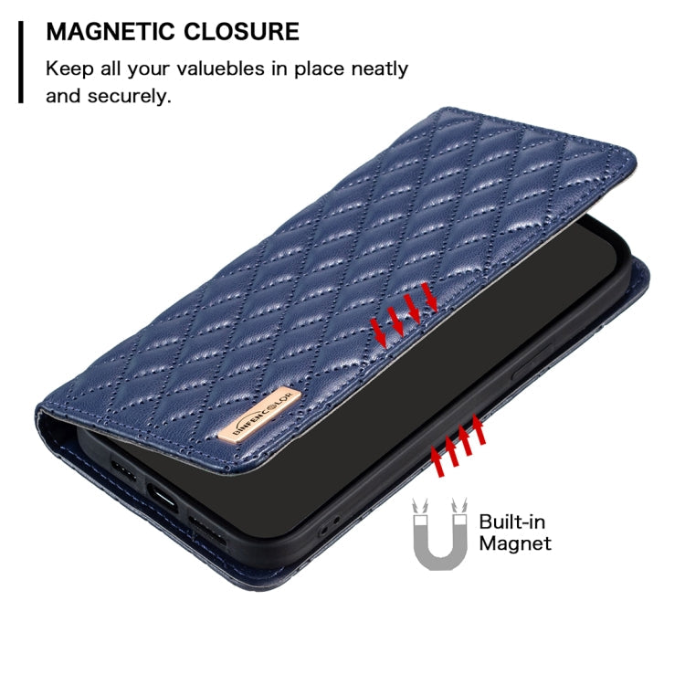 Diamond Lattice Magnetic Leather Flip Case – iPhone 13 Pro Max / 13 Pro / 13 / 12 Pro Max