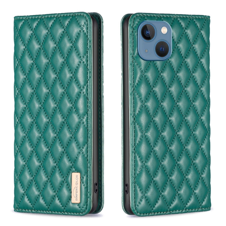 Diamond Lattice Magnetic Leather Flip Case – iPhone 13 Pro Max / 13 Pro / 13 / 12 Pro Max