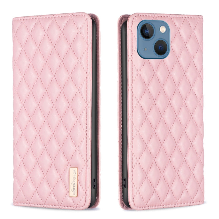 Diamond Lattice Magnetic Leather Flip Case – iPhone 13 Pro Max / 13 Pro / 13 / 12 Pro Max