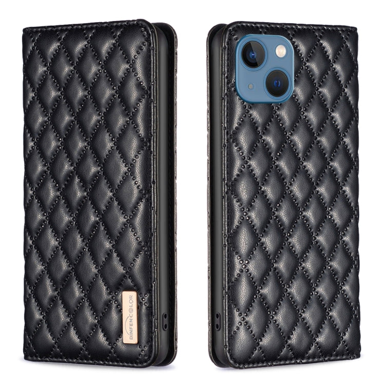 Diamond Lattice Magnetic Leather Flip Case – iPhone 13 Pro Max / 13 Pro / 13 / 12 Pro Max