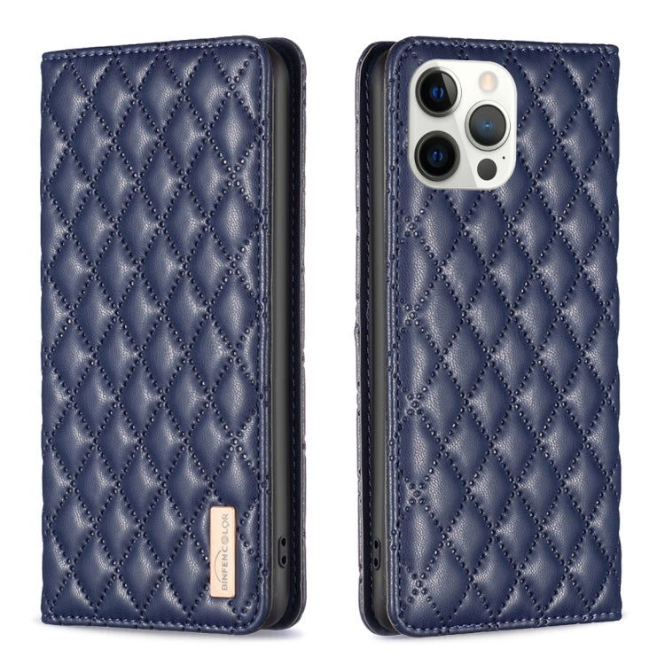 Diamond Lattice Magnetic Leather Flip Case – iPhone 13 Pro Max / 13 Pro / 13 / 12 Pro Max