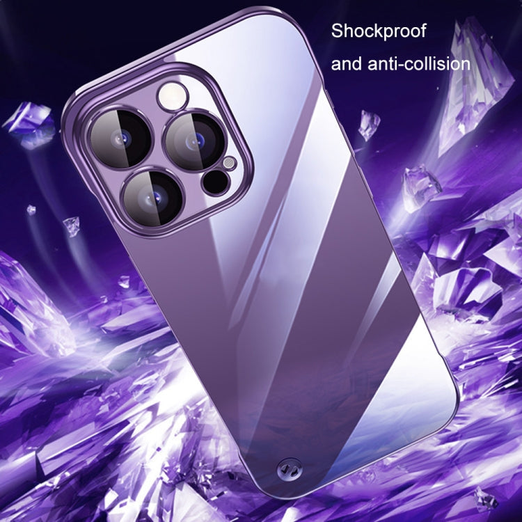 Electroplating Frameless Clear PC Phone Case – iPhone 13 Pro Max / iPhone 12 / 12 Pro