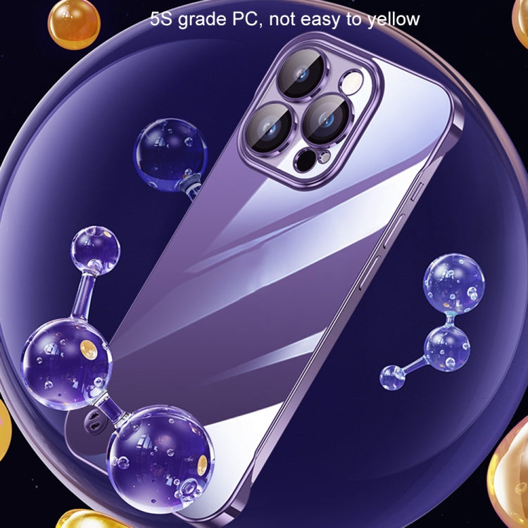 Electroplating Frameless Clear PC Phone Case – iPhone 13 Pro Max / iPhone 12 / 12 Pro