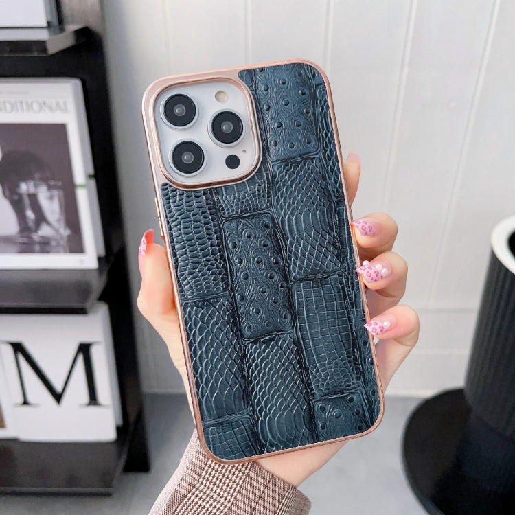 Nano-galvanisierte Mahjong-Textur-Leder-Handyhülle, für iPhone 13 Pro Max, für iPhone 13 Pro, für iPhone 14 Pro Max, für iPhone 14 Pro, für Samsung Galaxy A13 4G, für Samsung Galaxy A23 4G/A23 5G