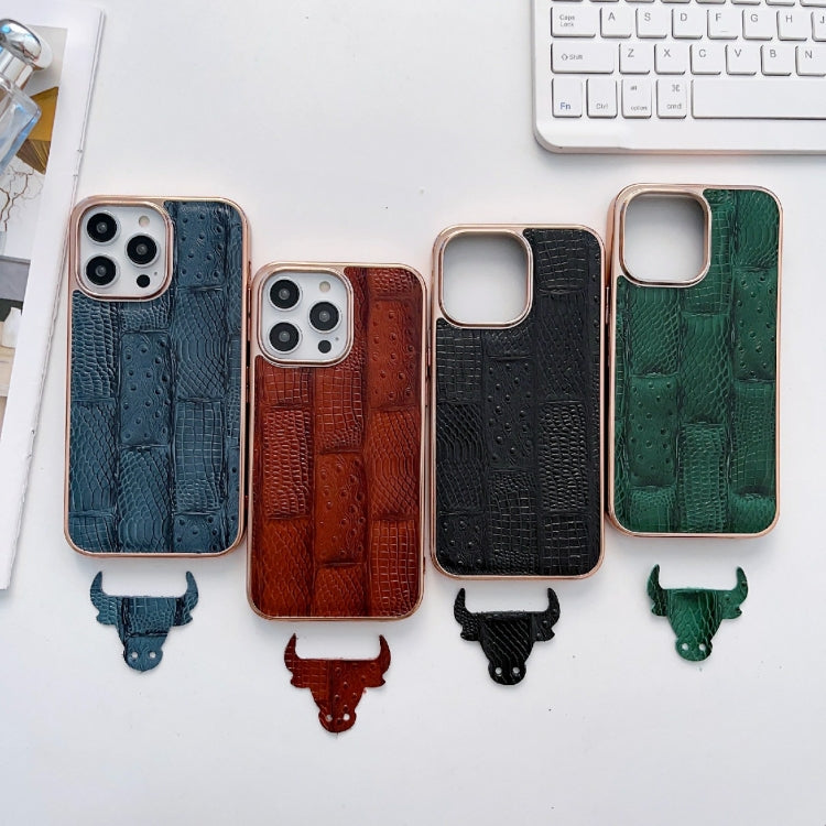Nano-galvanisierte Mahjong-Textur-Leder-Handyhülle, für iPhone 13 Pro Max, für iPhone 13 Pro, für iPhone 14 Pro Max, für iPhone 14 Pro, für Samsung Galaxy A13 4G, für Samsung Galaxy A23 4G/A23 5G