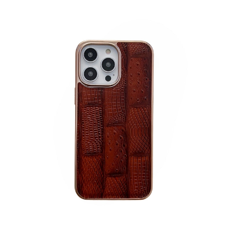 Nano-galvanisierte Mahjong-Textur-Leder-Handyhülle, für iPhone 13 Pro Max, für iPhone 13 Pro, für iPhone 14 Pro Max, für iPhone 14 Pro, für Samsung Galaxy A13 4G, für Samsung Galaxy A23 4G/A23 5G
