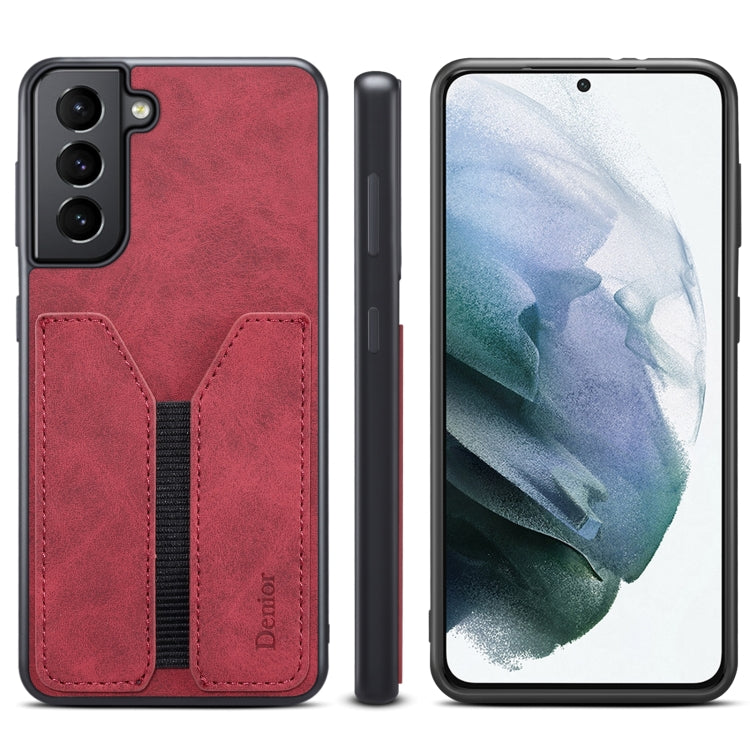 Denior DV Elastic Card PU Back Cover Handyhülle, für Samsung Galaxy S22 5G, für Samsung Galaxy S22+ 5G, für Samsung Galaxy S22 Ultra 5G, für Samsung Galaxy S21 5G, für Samsung Galaxy S21+ 5G, für Samsung Galaxy S21 Ultra 5G