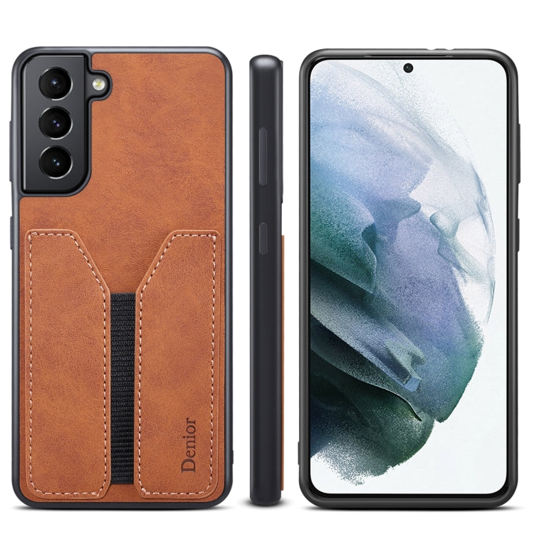 Denior DV Elastic Card PU Back Cover Handyhülle, für Samsung Galaxy S22 5G, für Samsung Galaxy S22+ 5G, für Samsung Galaxy S22 Ultra 5G, für Samsung Galaxy S21 5G, für Samsung Galaxy S21+ 5G, für Samsung Galaxy S21 Ultra 5G