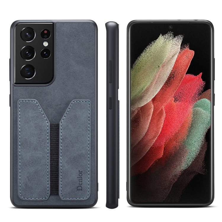 Denior DV Elastic Card PU Back Cover Handyhülle, für Samsung Galaxy S22 5G, für Samsung Galaxy S22+ 5G, für Samsung Galaxy S22 Ultra 5G, für Samsung Galaxy S21 5G, für Samsung Galaxy S21+ 5G, für Samsung Galaxy S21 Ultra 5G