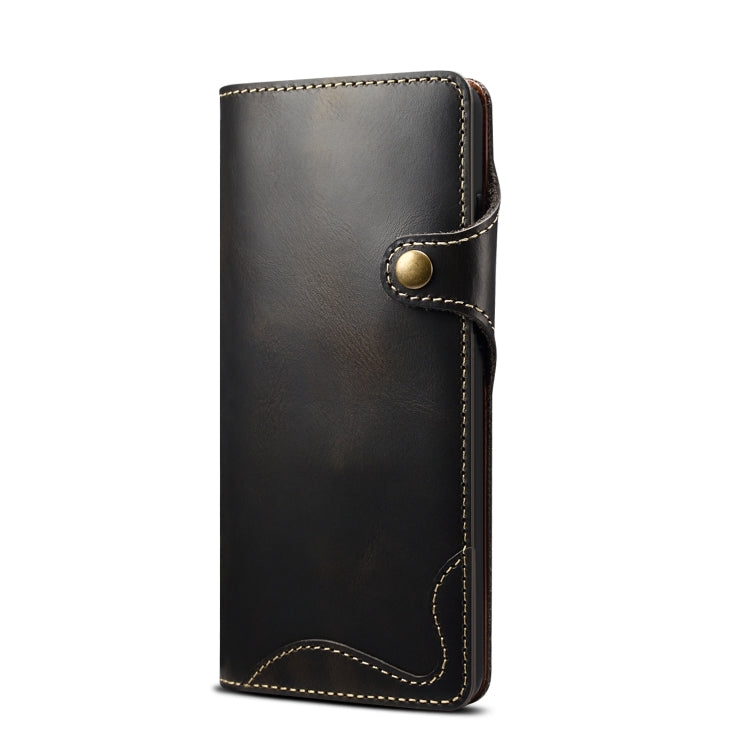 Denior Oil Wax Genuine Leather Magnetic Wallet Case – Samsung Galaxy S20 / S21 / Note20 Series