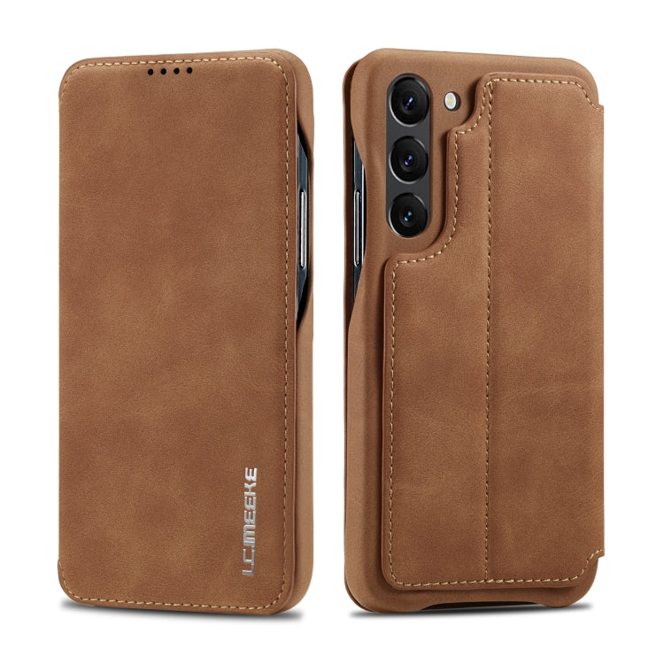 LC.IMEEKE Hon Ancient Series Leather Flip Case for Samsung Galaxy S23 / S23+ 5G