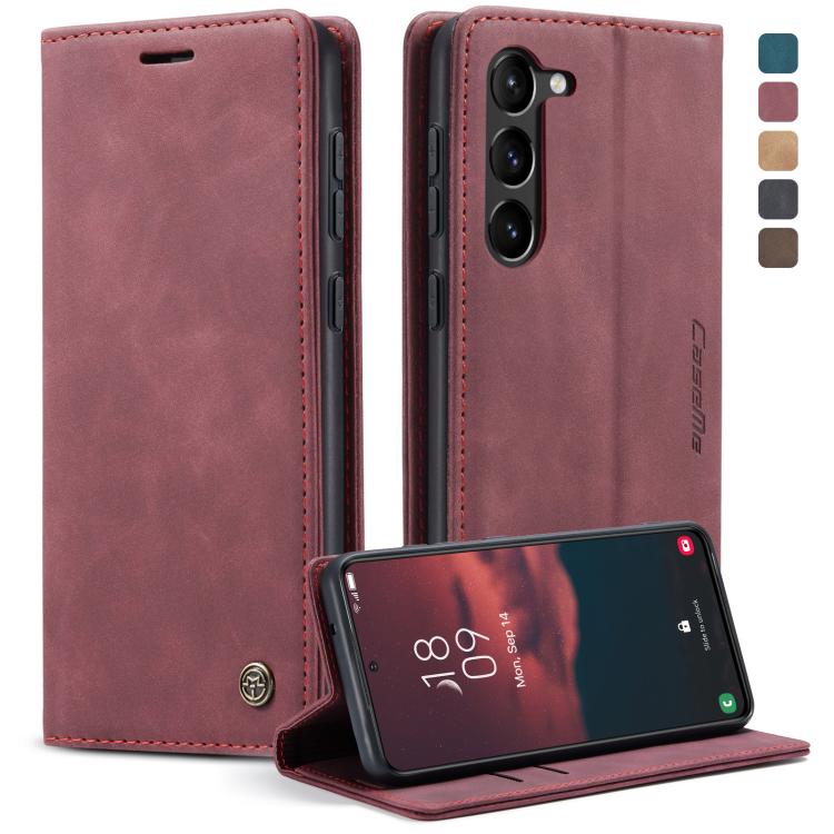 CaseMe 013 Retro Frosted Flip Leather Wallet Case – Samsung Galaxy S23 / S23+ / S23 Ultra 5G
