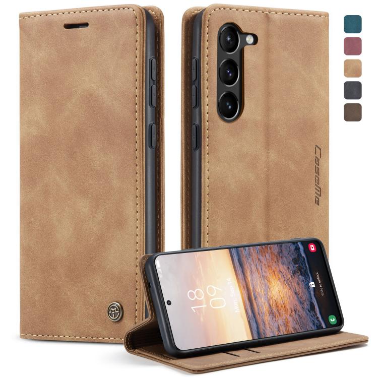 CaseMe 013 Retro Frosted Flip Leather Wallet Case – Samsung Galaxy S23 / S23+ / S23 Ultra 5G