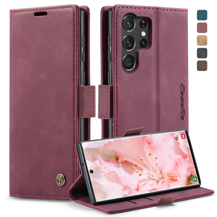 CaseMe 013 Retro Frosted Flip Leather Wallet Case – Samsung Galaxy S23 / S23+ / S23 Ultra 5G