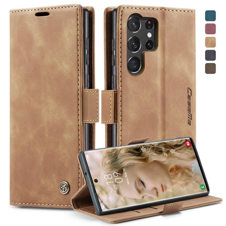 CaseMe 013 Retro Frosted Flip Leather Wallet Case – Samsung Galaxy S23 / S23+ / S23 Ultra 5G