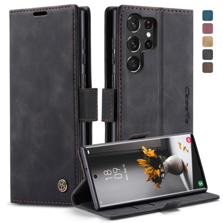 CaseMe 013 Retro Frosted Flip Leather Wallet Case – Samsung Galaxy S23 / S23+ / S23 Ultra 5G