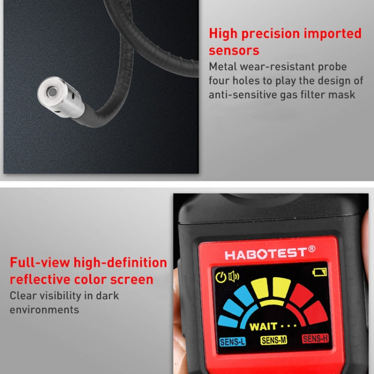 Detektor für brennbare Gase – HABOTEST HT601A | 0–9999ppm | Dualer Alarm