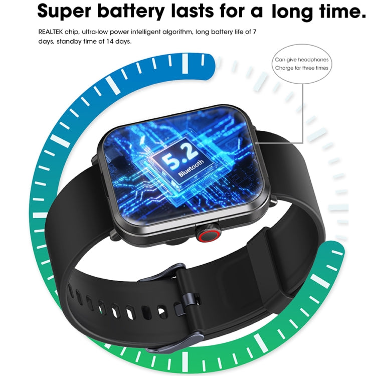 S6 TWS-Kopfhörer 1,91 Zoll Smart-Armband Unterstützung Bluetooth-Anruf / Gesundheitsüberwachung