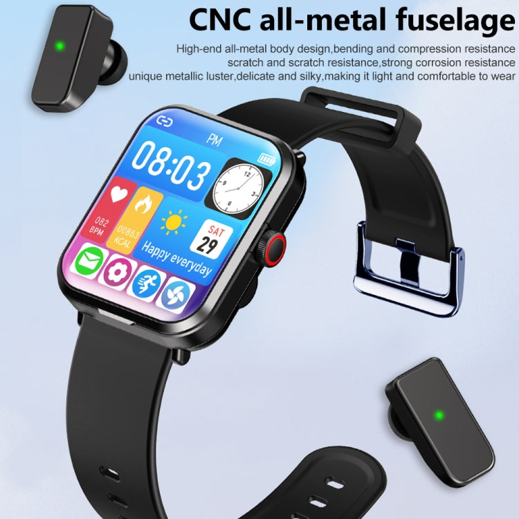 S6 TWS-Kopfhörer 1,91 Zoll Smart-Armband Unterstützung Bluetooth-Anruf / Gesundheitsüberwachung