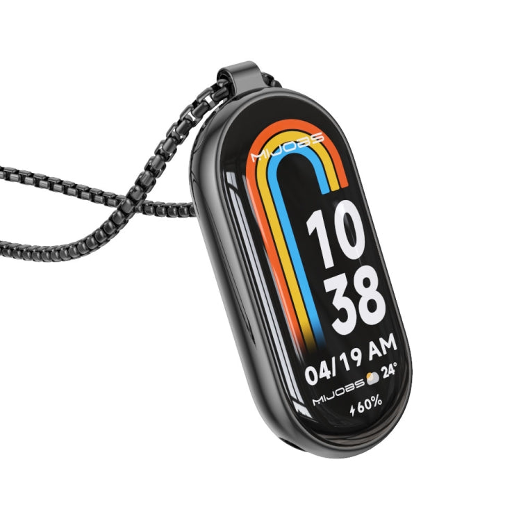 Mijobs Stainless Steel Watch Necklace Pendant for Xiaomi Smart Band 8, 9 & 10